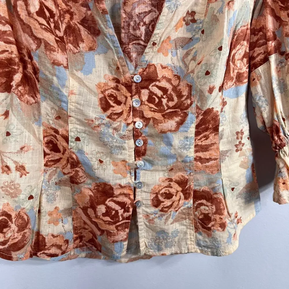 Free People I Found You Print Top Floral
